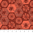 Cotton Print Busy Coral Fabric 44/45"