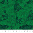 Cotton Print Indelible Ink Winging It Jade 44/45 Fabric