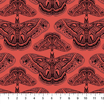 Cotton Print Indelible Ink Cecropia Guava 44/45" Fabric