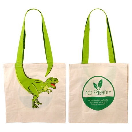 Dino Tail Canvas Bag 16"