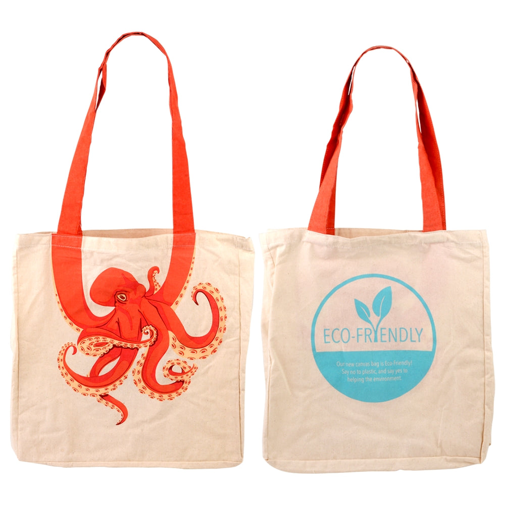 Canvas Bag Octopus Tail Eco-Friendly (16 in)