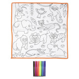 Zoo Washable Doodle Mat 19.5"