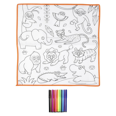 Zoo Washable Doodle Mat 19.5"