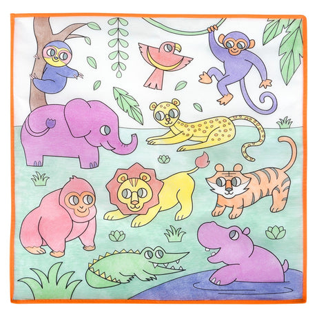 Zoo Washable Doodle Mat 19.5"