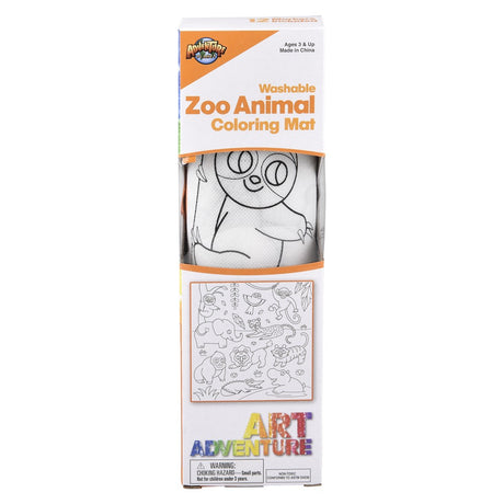 Zoo Washable Doodle Mat 19.5"