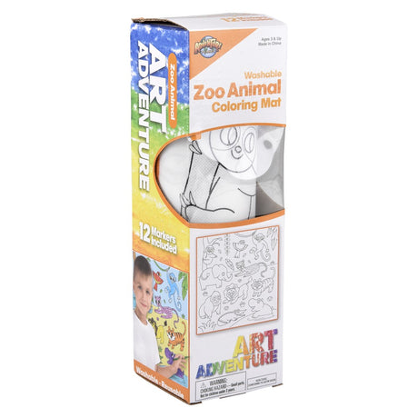 Zoo Washable Doodle Mat 19.5"