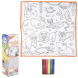 Zoo Washable Doodle Mat 19.5"