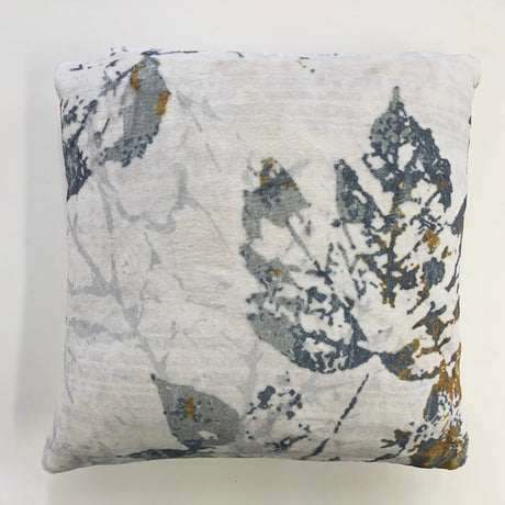 Soft Cozy Fuzzy Faux Fur Mosaic Floral Print Pillow - Faux Fur Fabric, Mosaic Floral Print, 20" X 20" (1 Pillow)