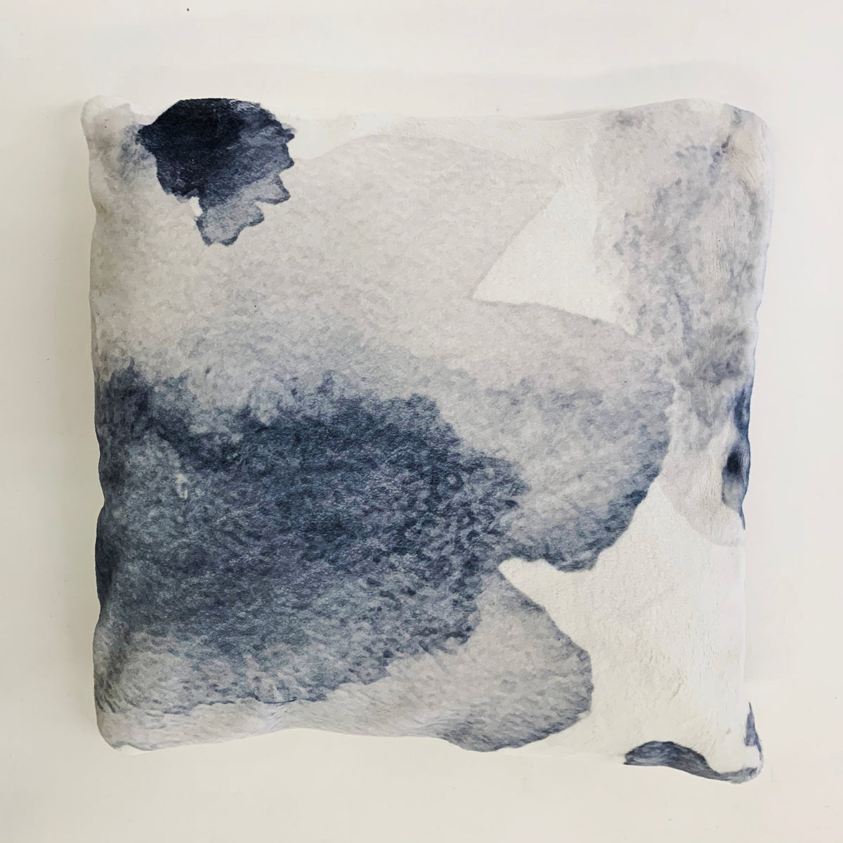 Soft Cozy Fuzzy Faux Fur Mosaic Floral Print Pillow for Elegant Home Décor