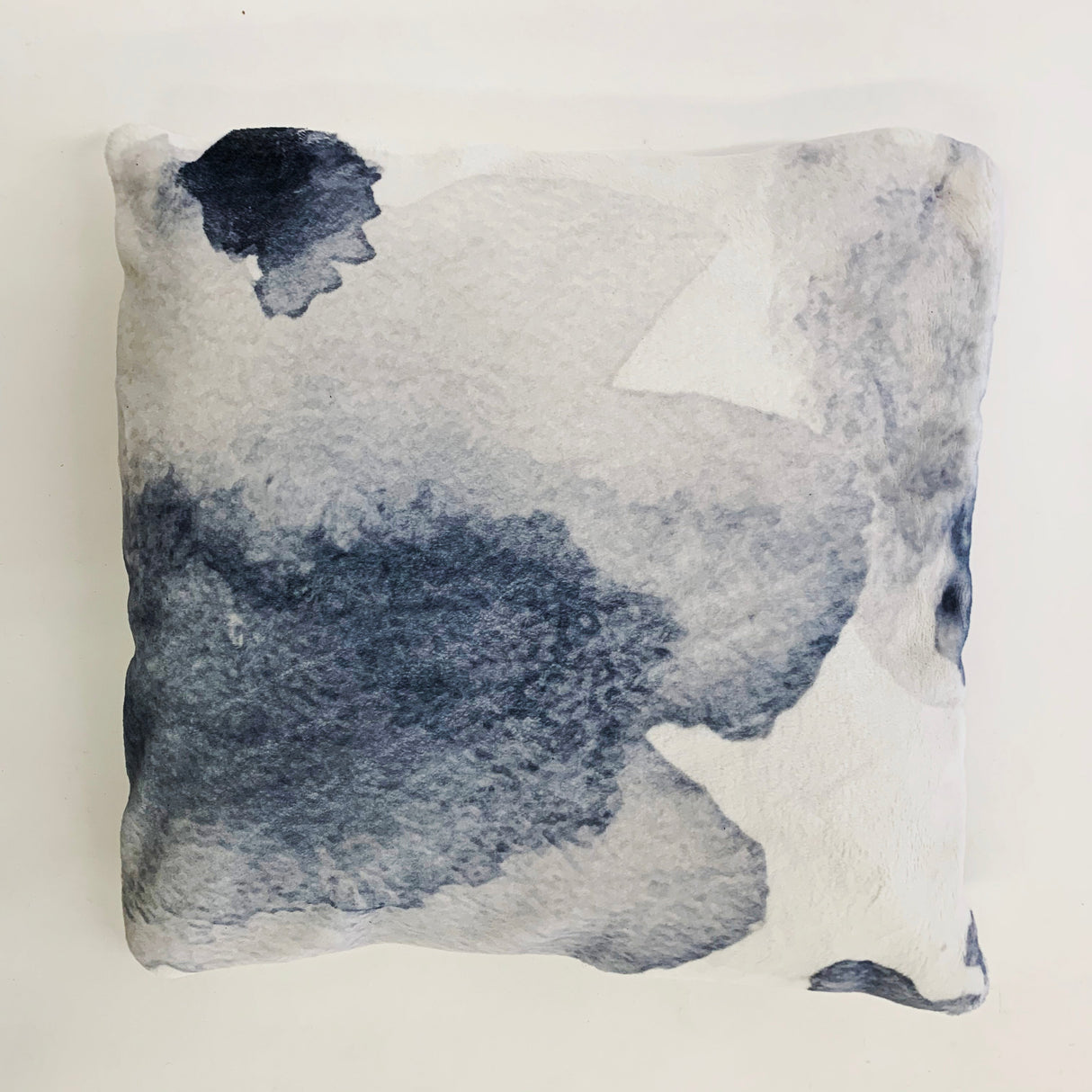 Soft Cozy Fuzzy Faux Fur Mosaic Floral Print Pillow - Faux Fur Fabric, Mosaic Floral Print, 20" X 20" (1 Pillow)