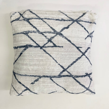 Soft Cozy Fuzzy Faux Fur Mosaic Floral Print Pillow - Faux Fur Fabric, Mosaic Floral Print, 20" X 20" (1 Pillow)