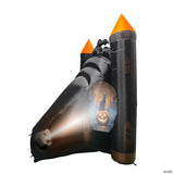ANIMAT3D Inflatable Haunted Castle Animated Light-Up with Sound Outdoor Halloween Decoration