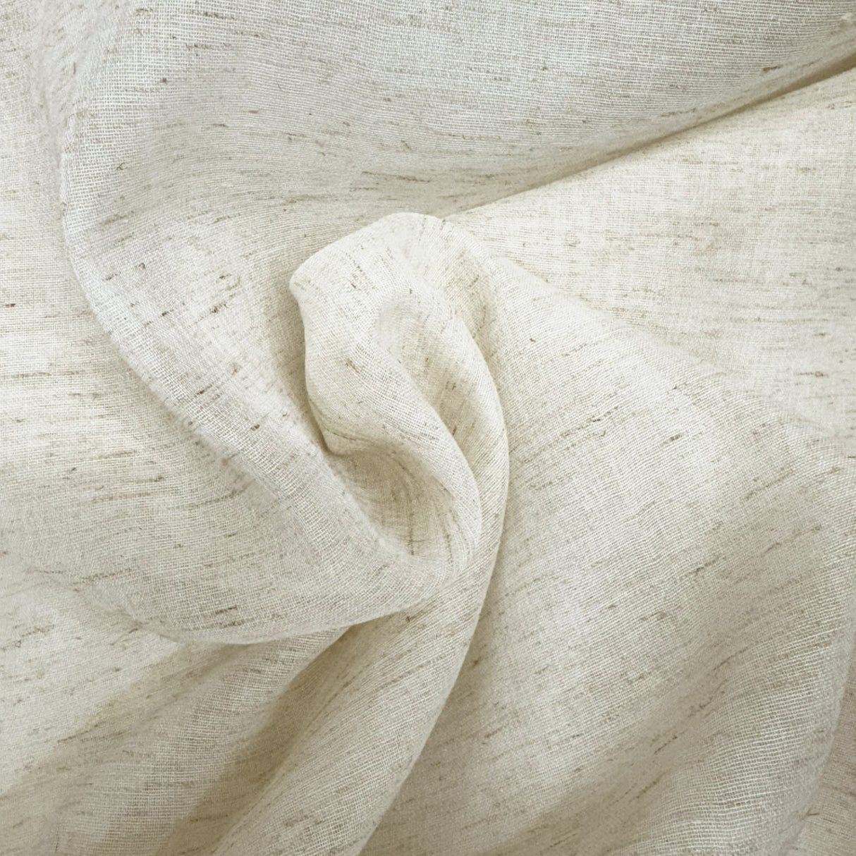 Antik Fabric Polyester Fabric - Solid Sheer, Natural, 110" Width (1 Yard)