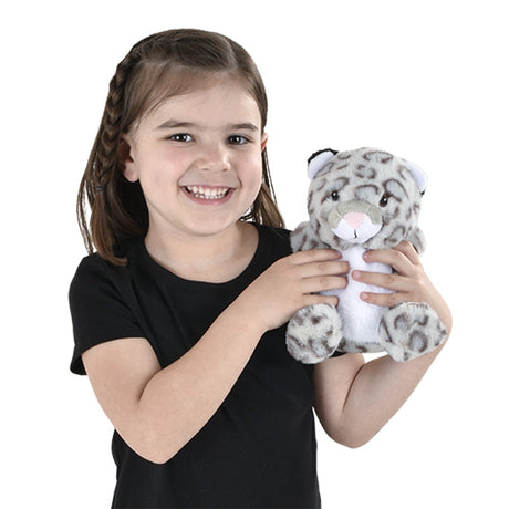 Plush Snow Leopard Clutch Crew