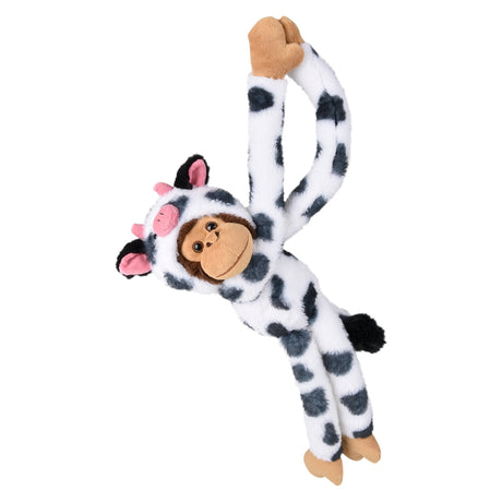 Hanging Monkey Toy in Cow Costume