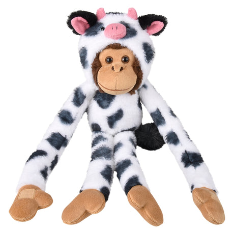 Hanging Monkey Toy in Cow Costume