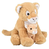 Eco Lioness Plush with Baby (9.5")