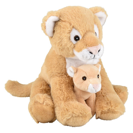 Eco Lioness Plush with Baby (9.5")