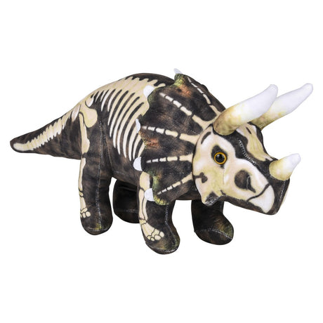 Triceratops Plush Fossil Print 15.5"