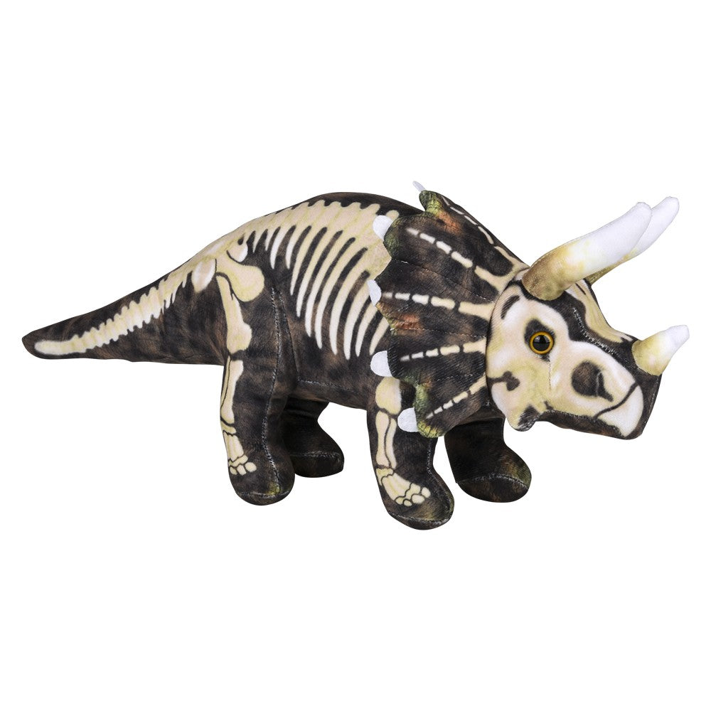 Triceratops Plush Fossil Print 15.5"