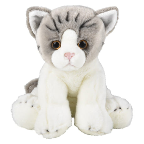 Striped Plush Cat (1 PC)