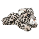 Snow Leopard Plush 9.5" Heirloom Laying