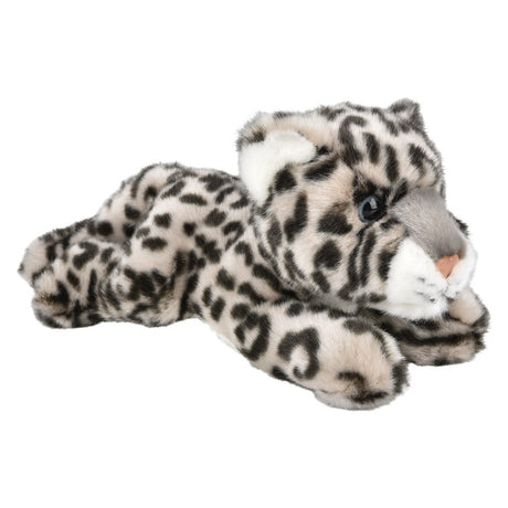 Snow Leopard Plush 9.5" Heirloom Laying