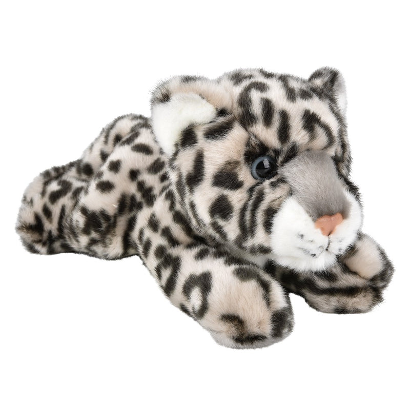 Snow Leopard Plush 9.5" Heirloom Laying