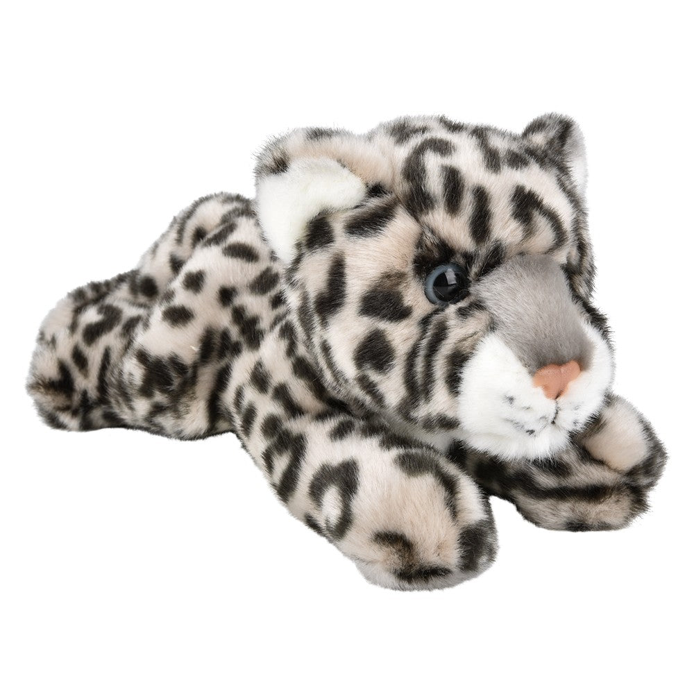 Snow Leopard Plush 9.5" Heirloom Laying