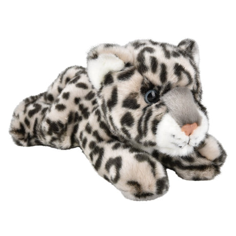 Snow Leopard Plush 9.5" Heirloom Laying