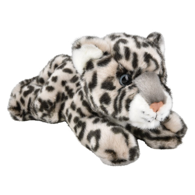 Snow Leopard Plush 9.5" Heirloom Laying
