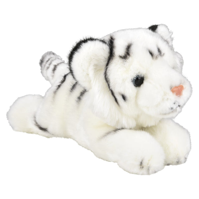 White Tiger Plush Laying 9.5"