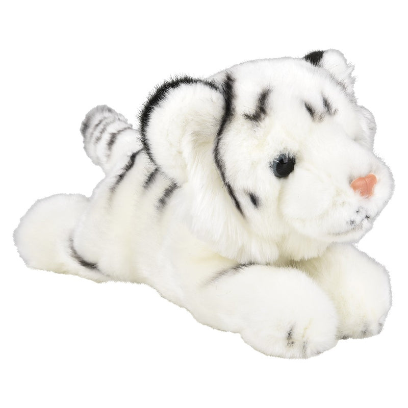 White Tiger Plush Laying 9.5"