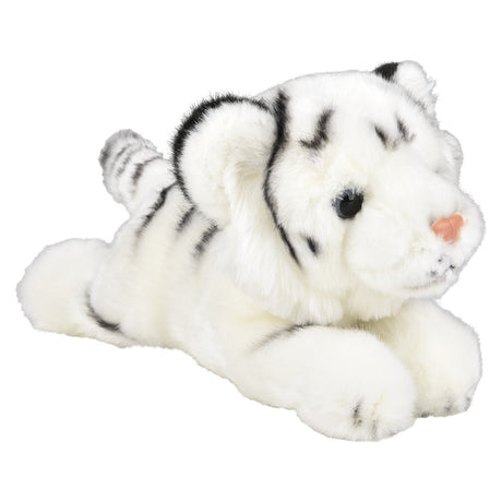 White Tiger Plush Laying 9.5"