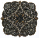 Beaded Floral Applique 7x7 Handmade