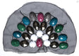 Beaded Applique Mesh Fabric Half-Dome 8 x 5.5