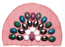 Beaded Applique Mesh Fabric Half-Dome 8 x 5.5
