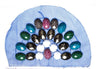 Beaded Applique Mesh Fabric Half-Dome 8 x 5.5