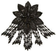 Beaded Sequins Flower Applique 7.30" x 5"