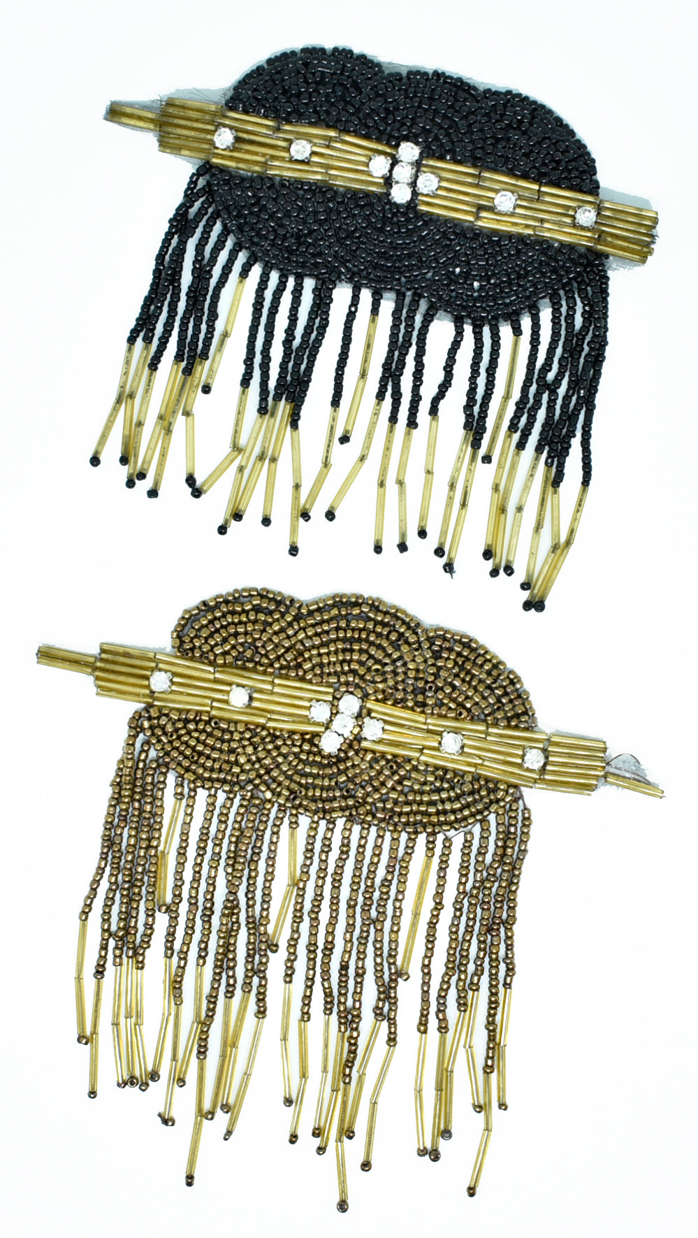Beaded Iron-On Patch 4.5in x 4in