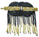 Beaded Iron-On Patch 4.5in x 4in