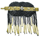 Beaded Iron-On Patch 4.5in x 4in