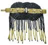 Beaded Iron-On Patch 4.5in x 4in