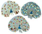 Peacock Sequined Applique 7.25" x 5.50"