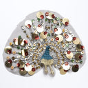 Peacock Sequined Applique 7.25" x 5.50"