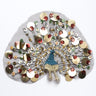 Peacock Sequined Applique 7.25" x 5.50"