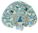 Peacock Sequined Applique 7.25" x 5.50"