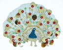 Peacock Sequined Applique 7.25" x 5.50"