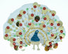 Peacock Sequined Applique 7.25" x 5.50"