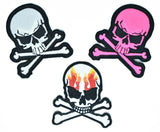 Embroidered Skull Patch 3" x 2.50"